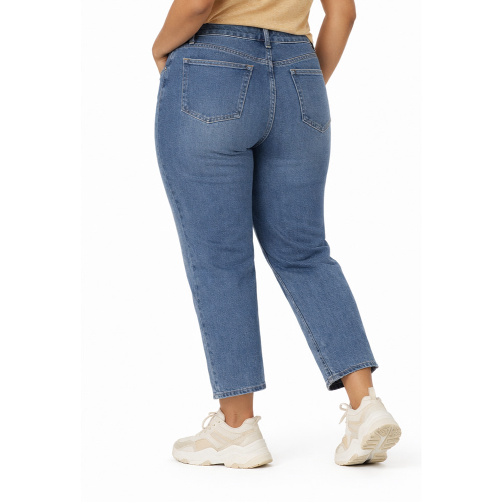 Crown & Ivy Jeans Sz 10 Frayed Cut Off Edge Crop High Rise - Picture 2 of 12